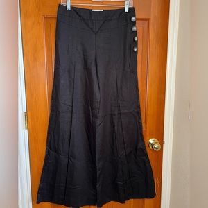 Linen black trousers